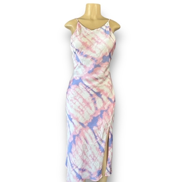 Revolve ASTR the Label | Tie-dye Satin Midi Slip Dress - NWT - Picture 7 of 10
